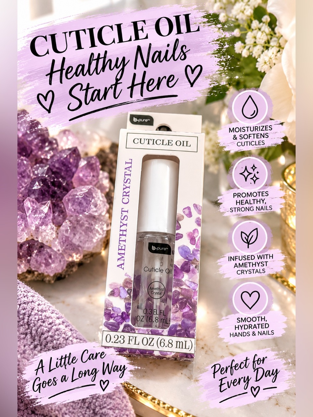 ✨ NEW✨ Cuticle Oil – Amethyst Crystal ✨